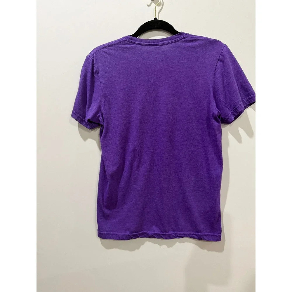 Gildan Mario & Co Graphic Tee Kids Small Purple Excellent Super Mario Bros Shirt